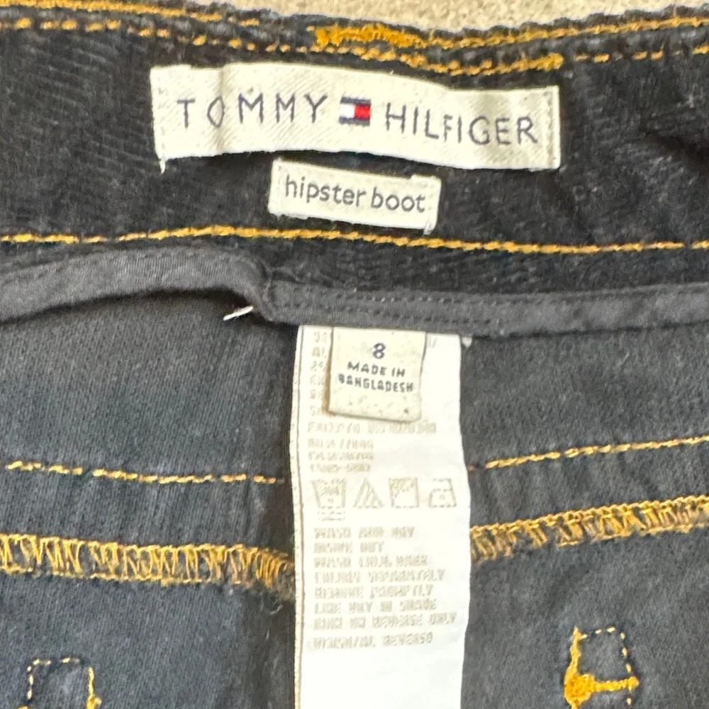 Corduroy Tommy Hilfiger Women's Black Hipster Boot Jeans